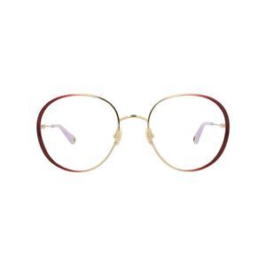 Chloé Round-Frame Metal Optical Frames Red Womens